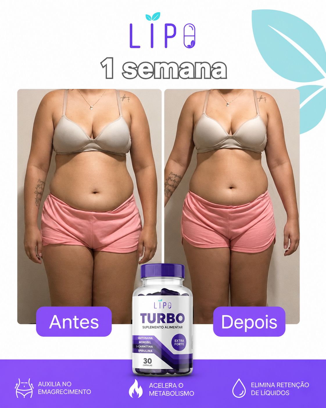 Antes e depois Beatriz